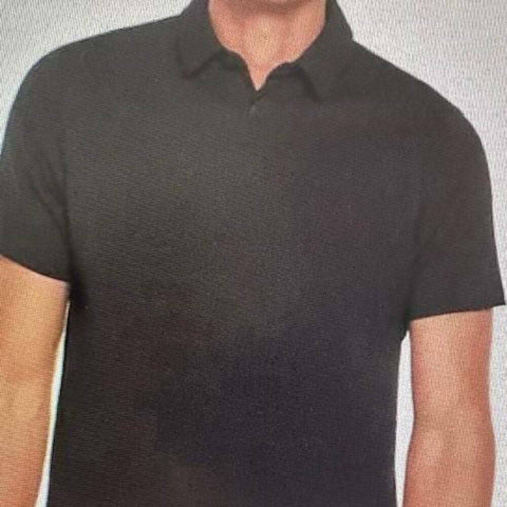 BANANA REP. BLACK LUXURY TOUCH POLO SHIRT  LARGE